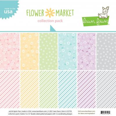 Lawn Fawn Flower Market Designpapier - Collection Pack